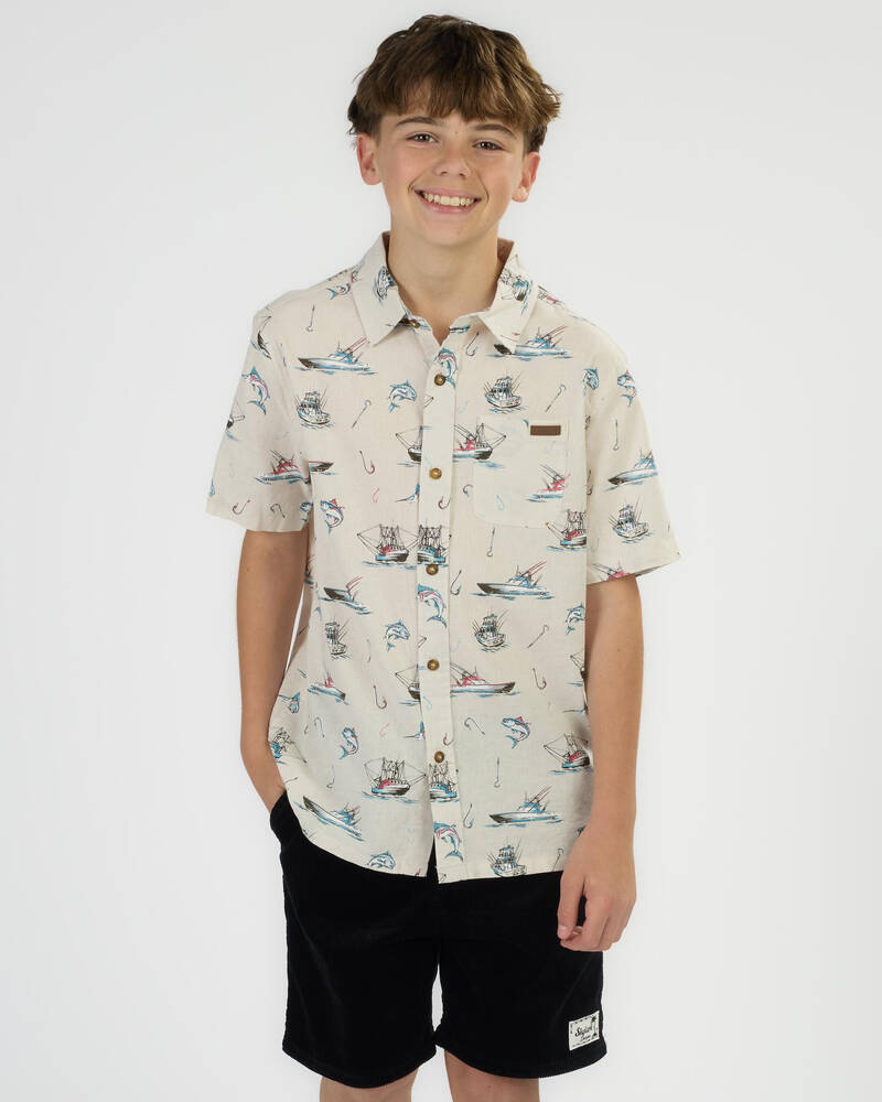 Salty Life Boys' Shoreside Short Sleeve Shirt for Mens