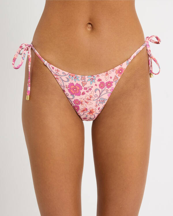 Billabong La Plage Reversible Tie Side Hike Bikini Bottom for Womens