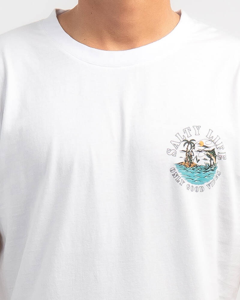 Salty Life Good Vibes T-Shirt for Mens