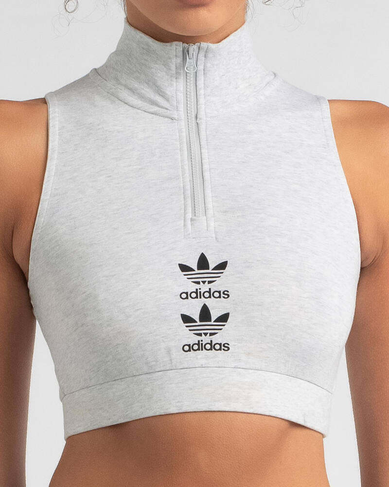 adidas Zip Up Tank Top for Womens