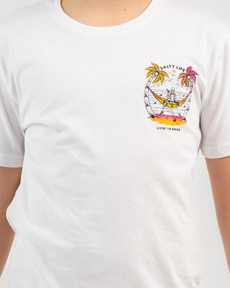 Salty Life Boys' Livin The Dream T-Shirt for Mens