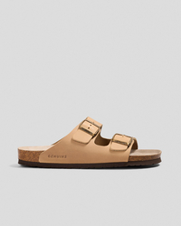 GENUINS Hawaii Oiled Leather Sandals for Mens image number null