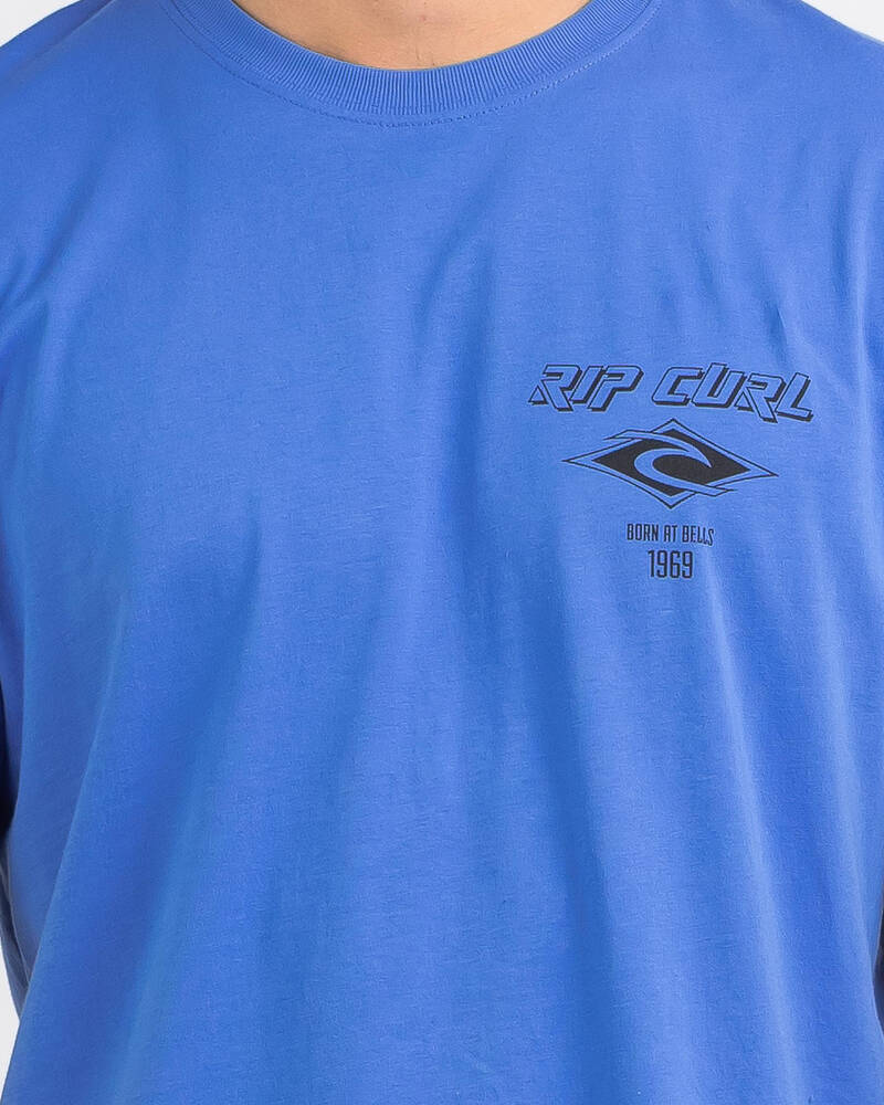 Rip Curl Fade Out Icon T-Shirt for Mens