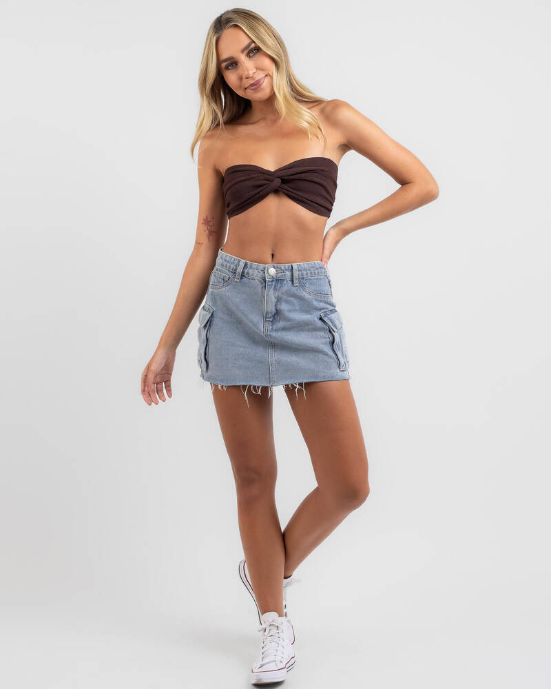 Mooloola Bianca Knit Crop Top for Womens
