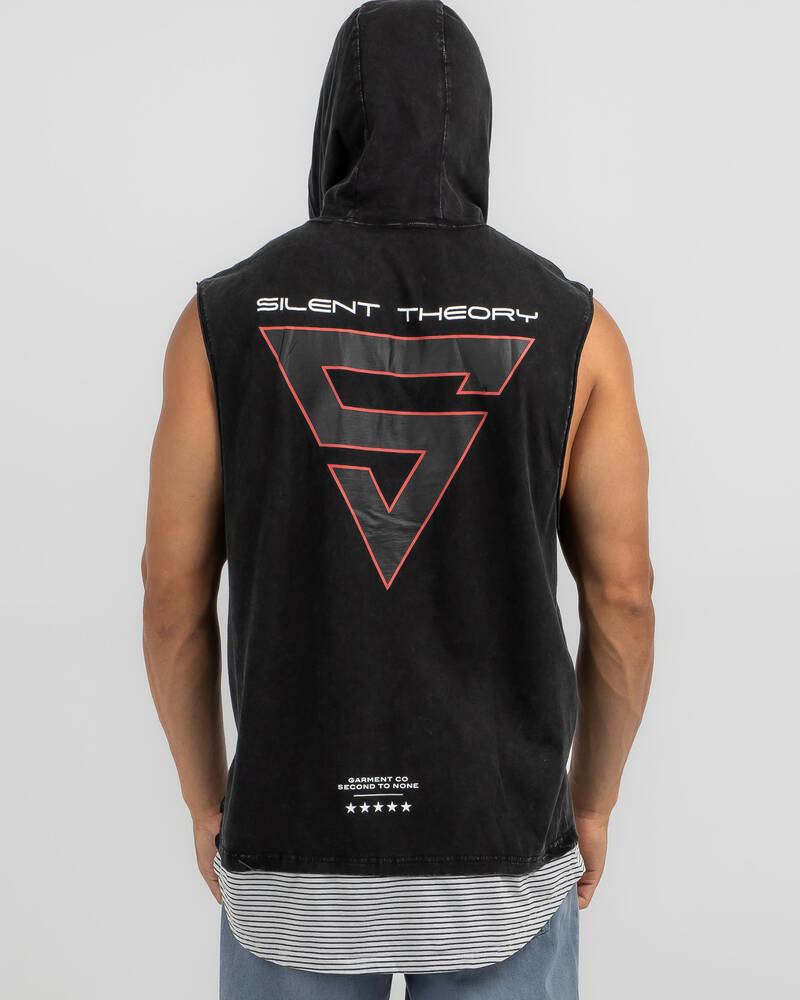 Silent Theory Strung Hooded Muscle for Mens