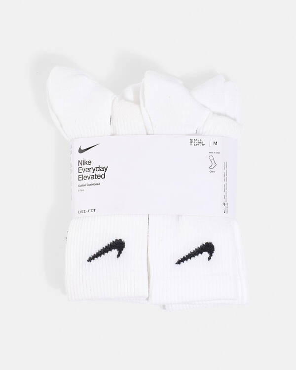 Nike Women's Everyday Plus Cushioned Training Crew Sock Pack for Womens