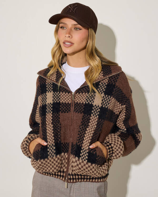 Ava And Ever Toronto Zip Knit Jumper for Womens