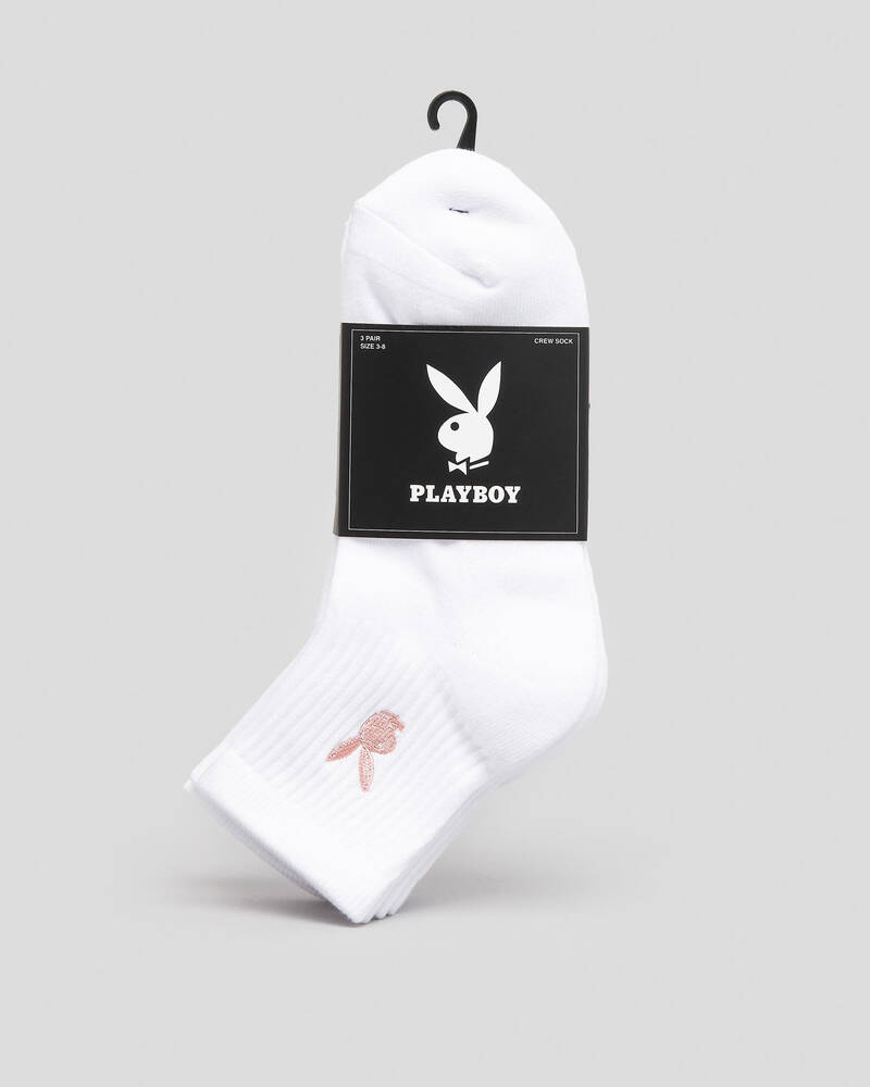 Playboy Womens Bunny Basics Sock Pack for Womens