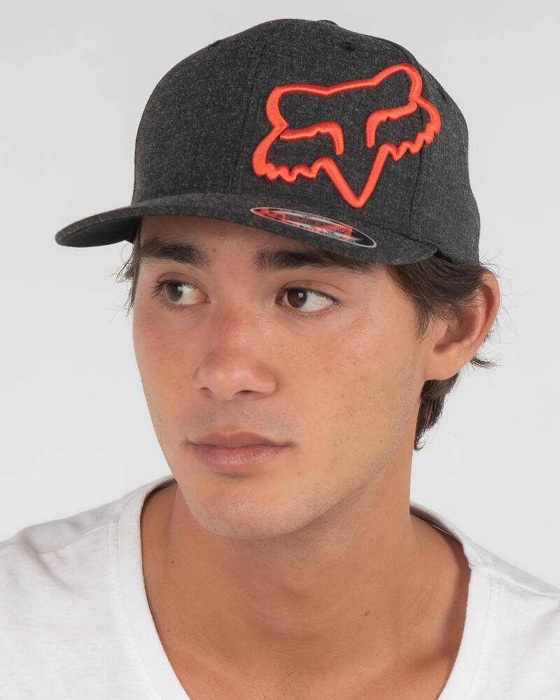 Fox Clouded Flexfit Cap In Black/orange FREE* Shipping