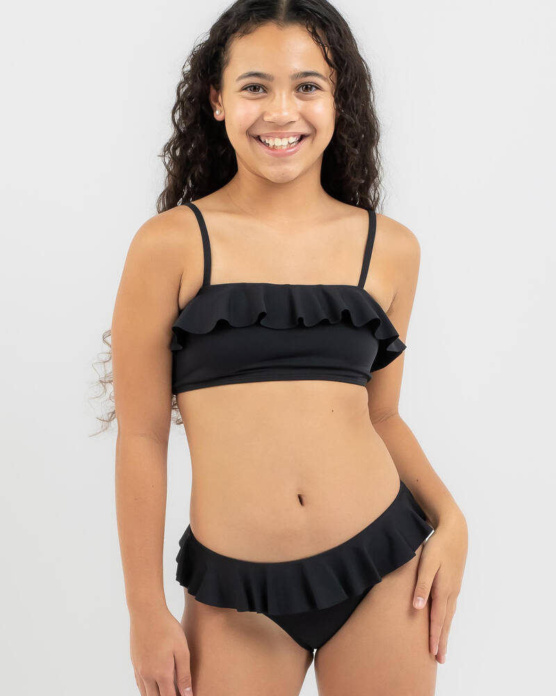 Topanga Girls' Bianca Frill Bandeau Bikini Set for Womens