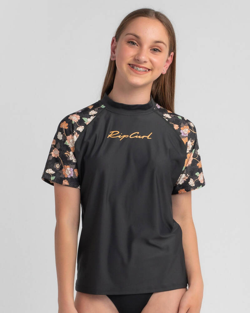 Rip Curl Girls' Short Sleeve Rash Vest for Womens