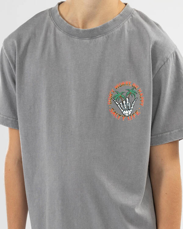 Salty Life Boys' Be Happy T-Shirt for Mens