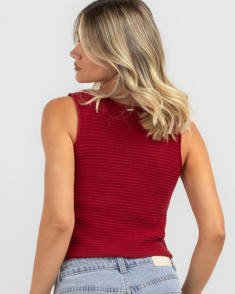 Ava And Ever Kerr Crochet Tie Top for Womens