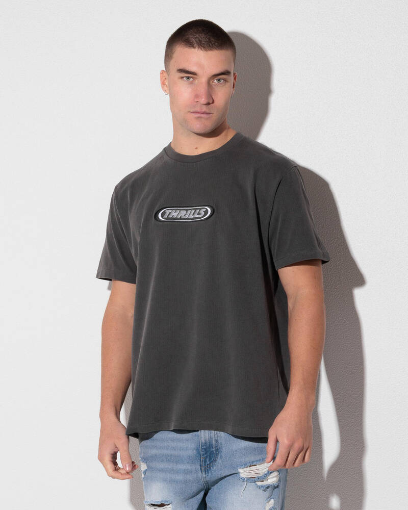 Thrills Built To Win Embro Merch Fit T-Shirt for Mens