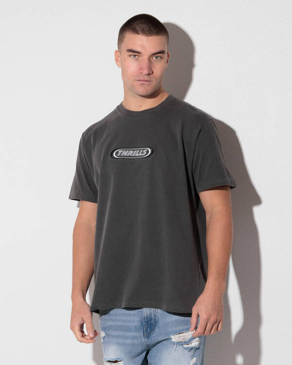 Thrills Built To Win Embro Merch Fit T-Shirt for Mens
