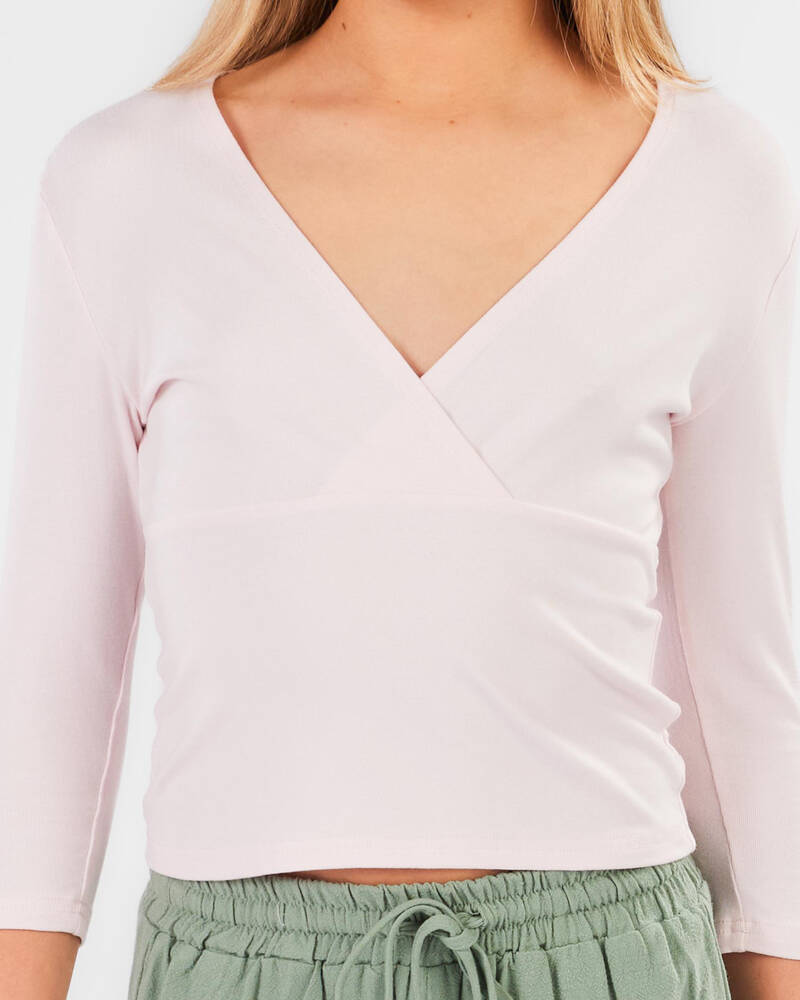 Ava And Ever Girls' Rach 3/4 Sleeve Top for Womens