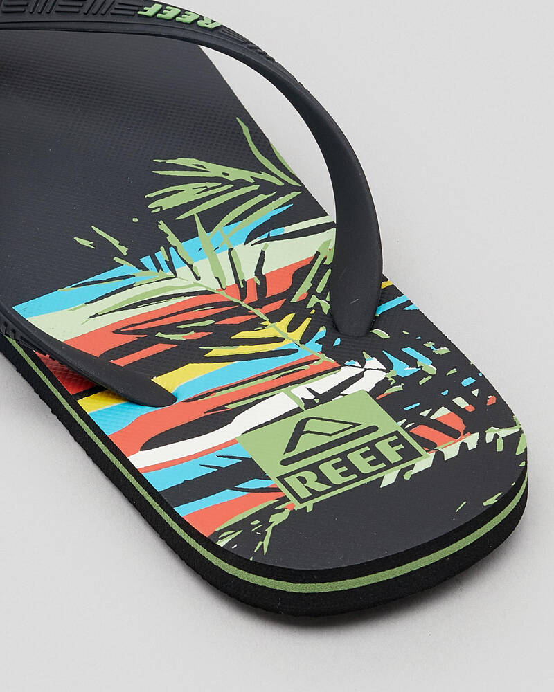 Reef Men's Seaside Prints Sandals - Super Comfortable Flip Flops With No-Slip Grip