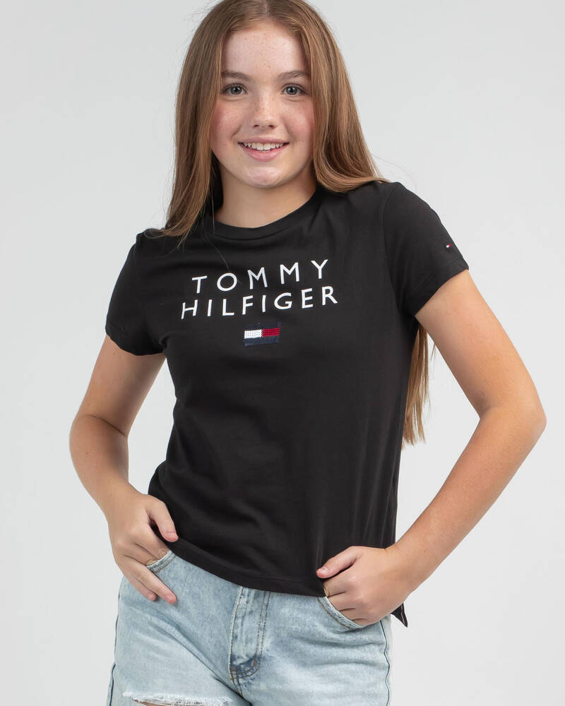 Tommy Hilfiger Girls' Tommy Sequins T-Shirt for Womens