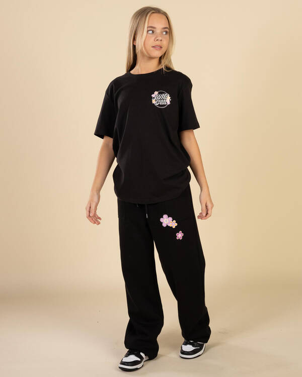 Santa Cruz Girls' OS Blooming Stack Dot Chest T-Shirt for Womens