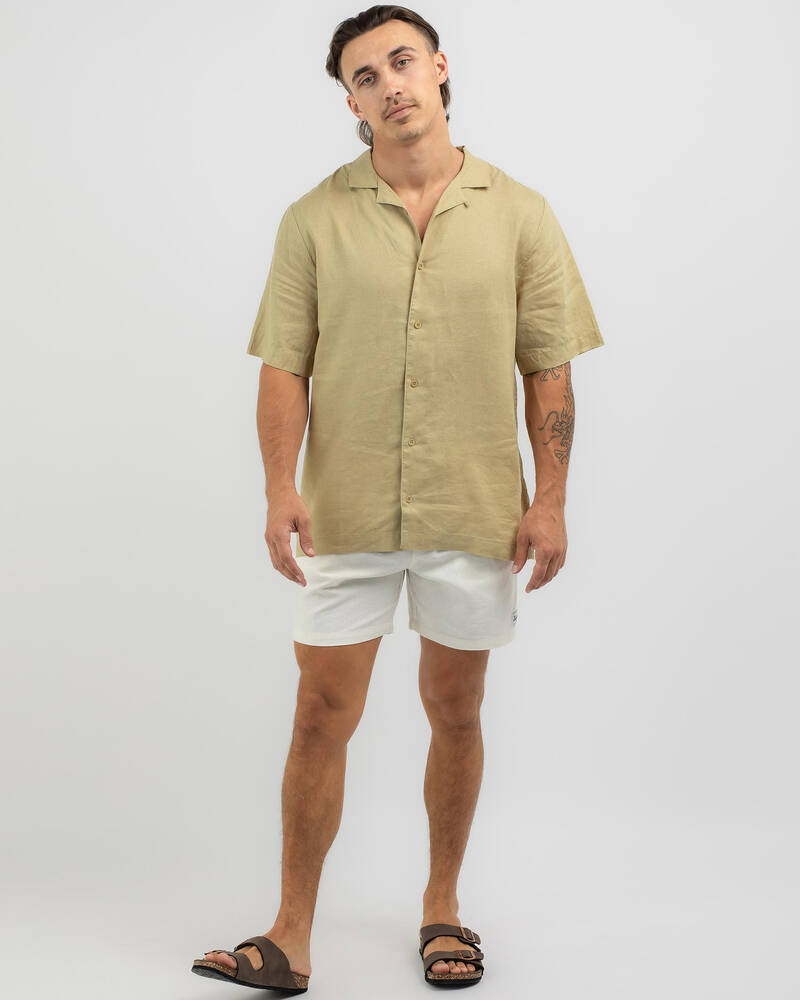Afends Daily Hemp Short Sleeve Shirt for Mens