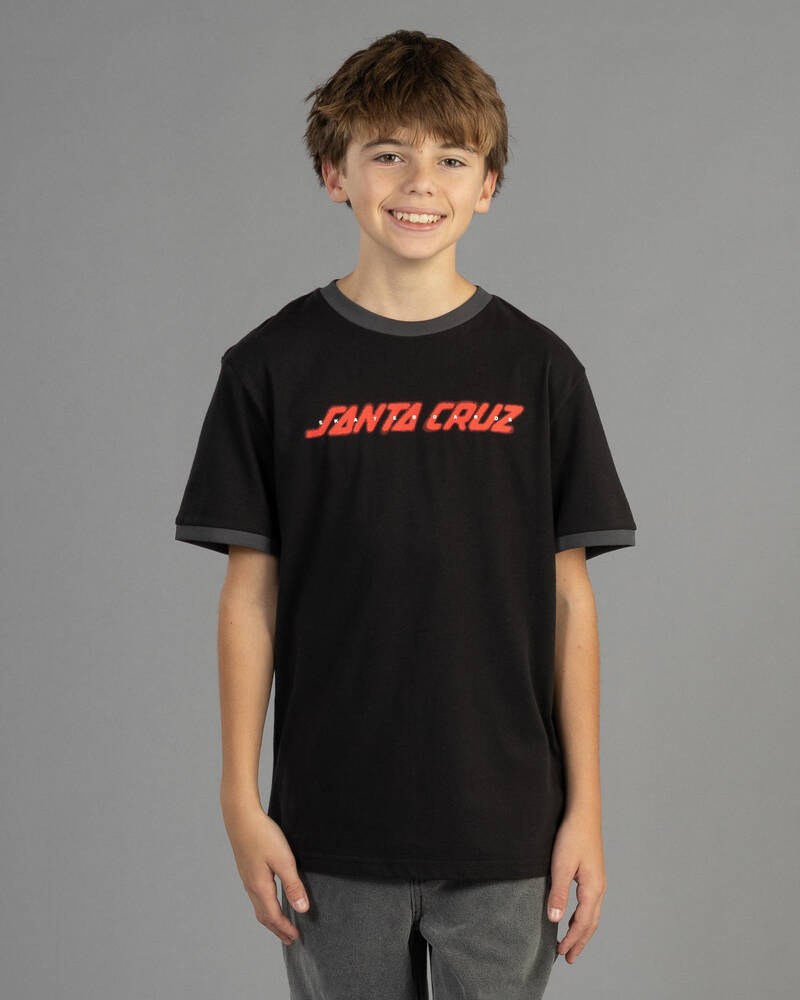 Santa Cruz Boys' Spray Strip Front T-Shirt for Mens