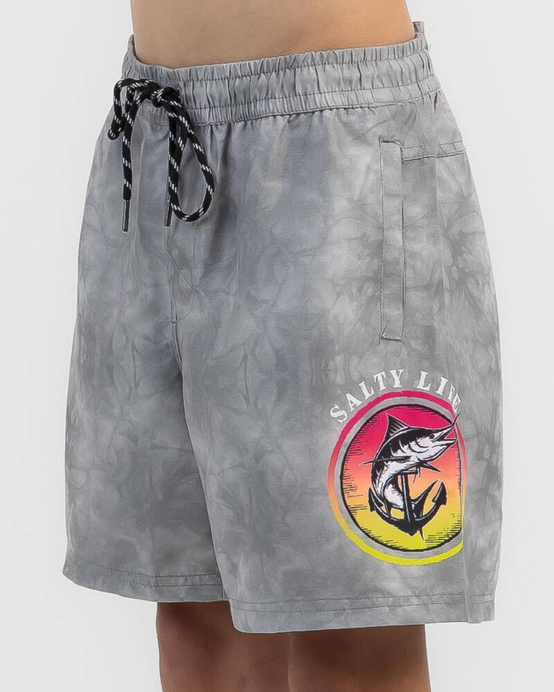 Salty Life Boys' Abstract Mully Shorts for Mens