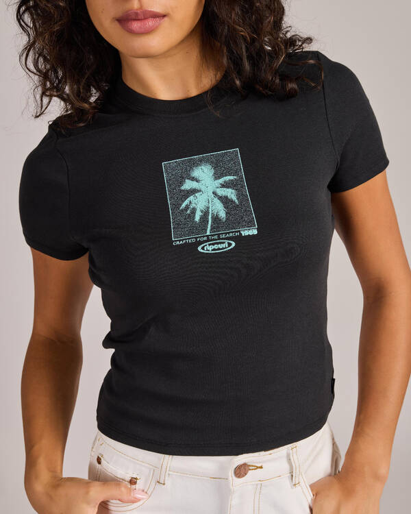 Rip Curl Neon Palm Fitted T-Shirt for Womens
