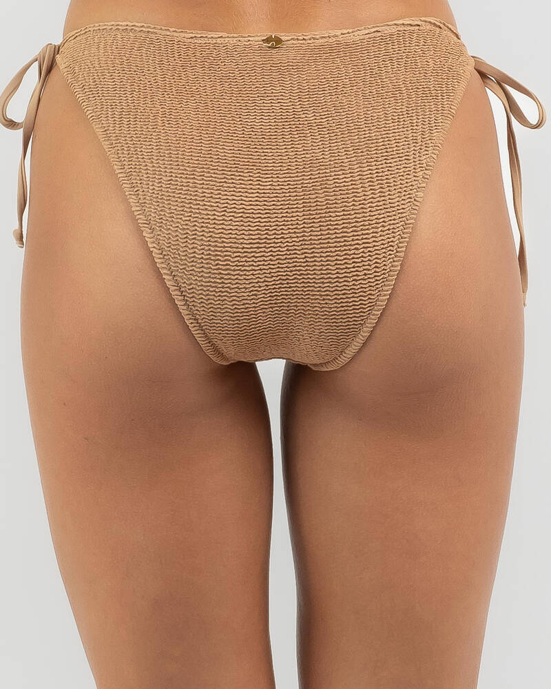 Kaiami Meredith Scrunch Tie Side Bikini Bottom for Womens