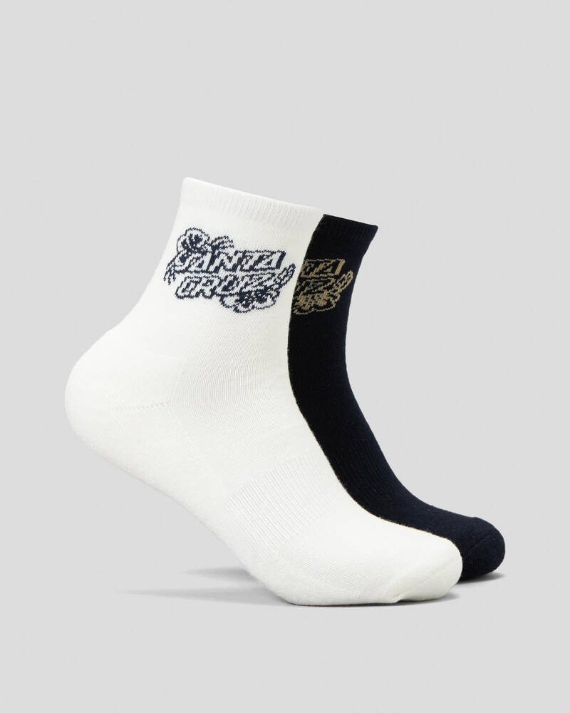 Santa Cruz Poppy Stack Strip Sock 2 Pack for Womens