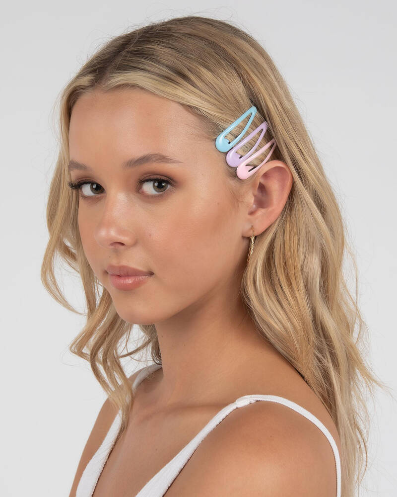 Karyn In LA Pastel Snap Hair Clip Pack for Womens