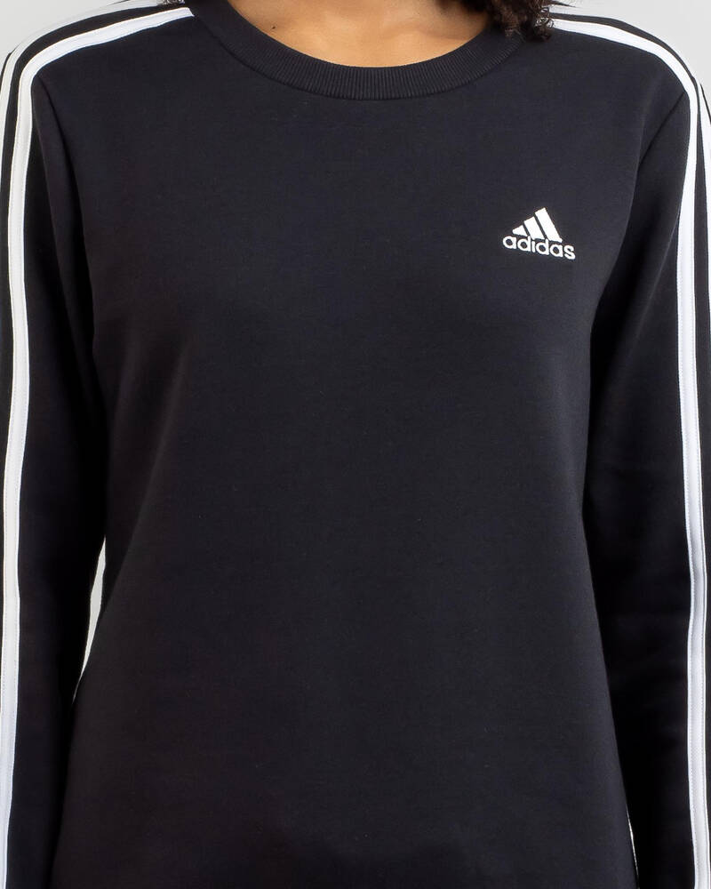 adidas Essentials 3 Stripe Long Sleeve T-Shirt for