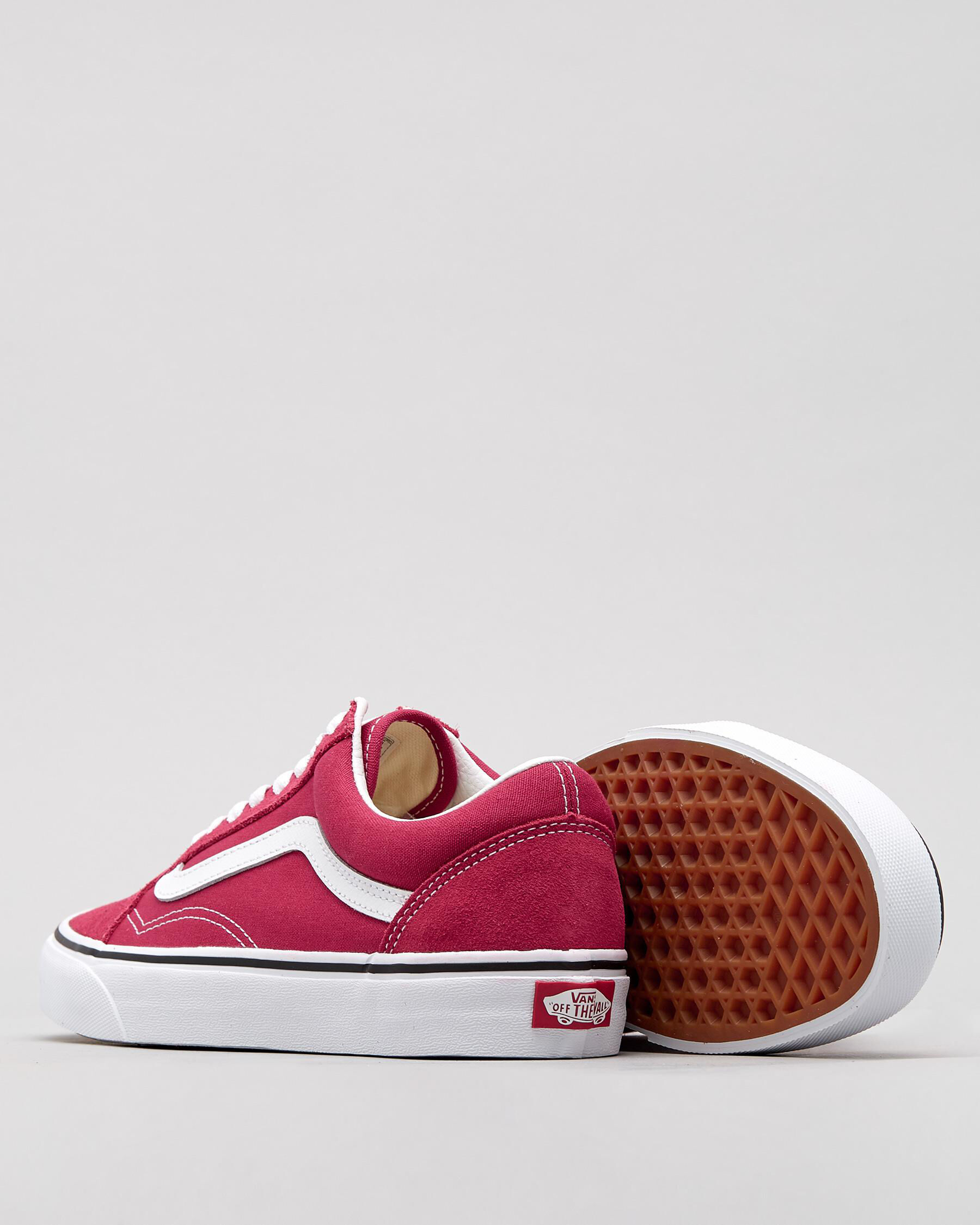 vans old skool dry rose & true white womens shoes