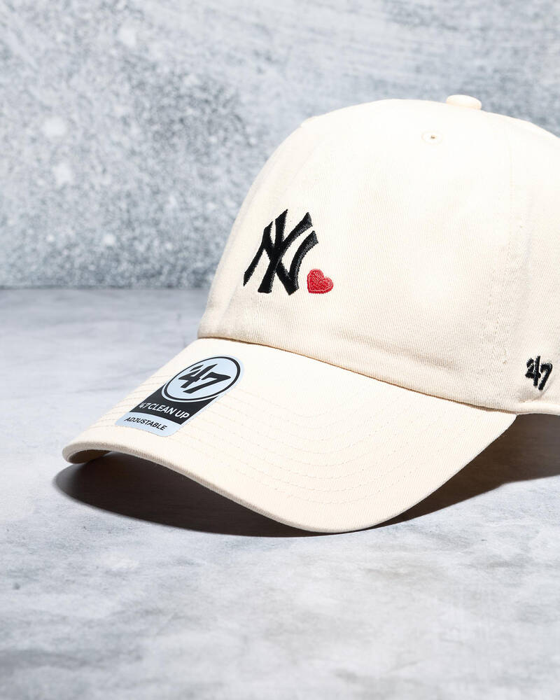 Forty Seven NY Hearts Clean Up Baserunner Cap for Womens
