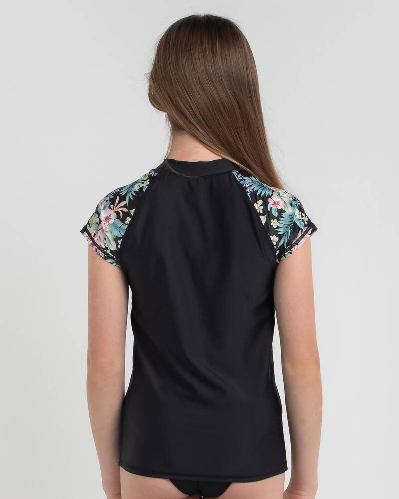 Billabong Girls' Island Dream Cap Sleeve Rash Vest for Womens