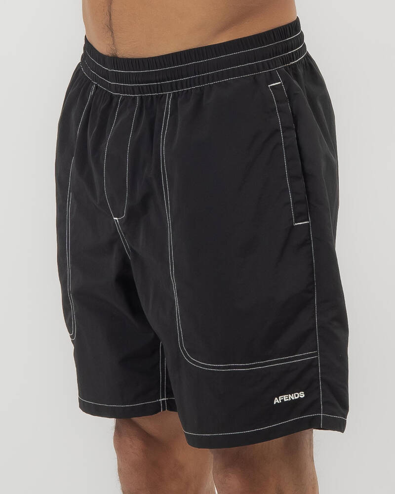 Afends Baywatch Liquid Space Elastic Board Shorts for Mens