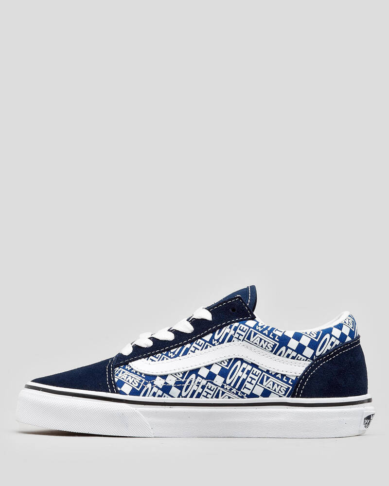 Vans Junior Boys' Old Skool Logo Shoes for Mens