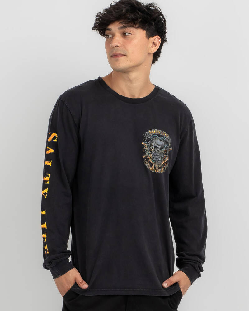 Salty Life Sea Devils Long Sleeve T-Shirt for Mens