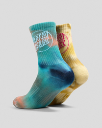 Santa Cruz Santa Cruz Boys' Opus Dot Crew Socks 2 Pack for Mens image number null