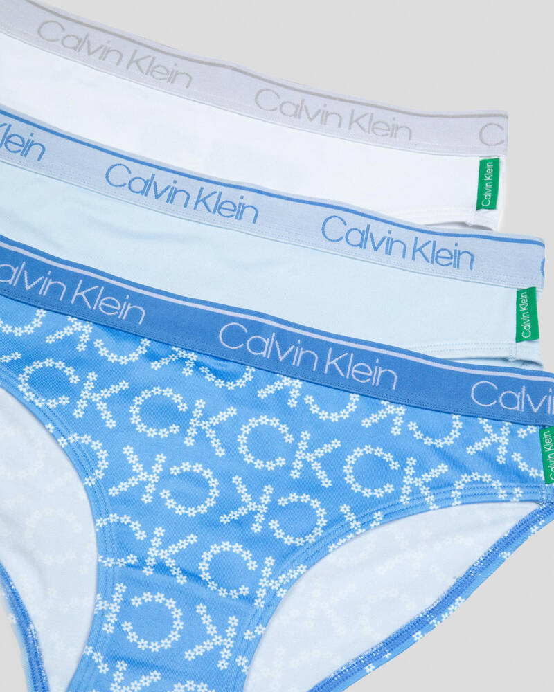 Calvin Klein Girls' Recycled Collection Bikini Brief 3 Pack for