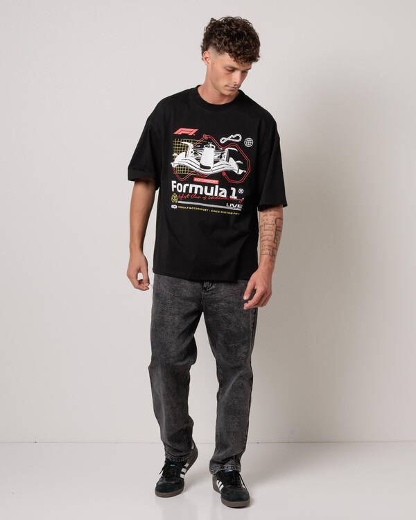 Formula 1 F1 Graphic Box T-Shirt for Mens