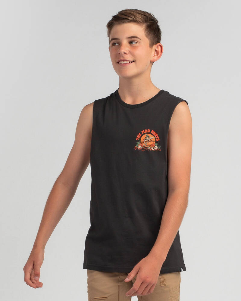 The Mad Hueys Boys' Paradise Muscle Tank for Mens