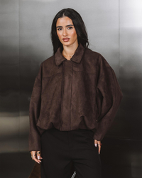 Ava And Ever Floyd Faux Suede Jacket for Womens image number null