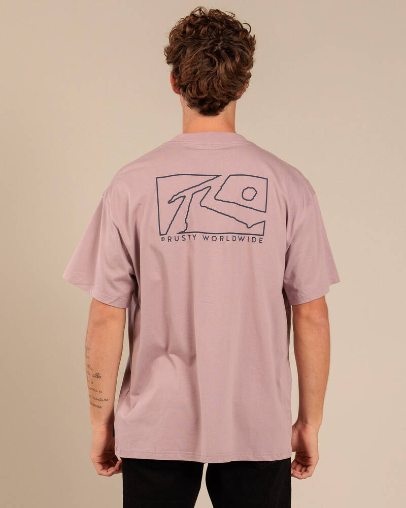 Rusty Boxed Out T-Shirt for Mens