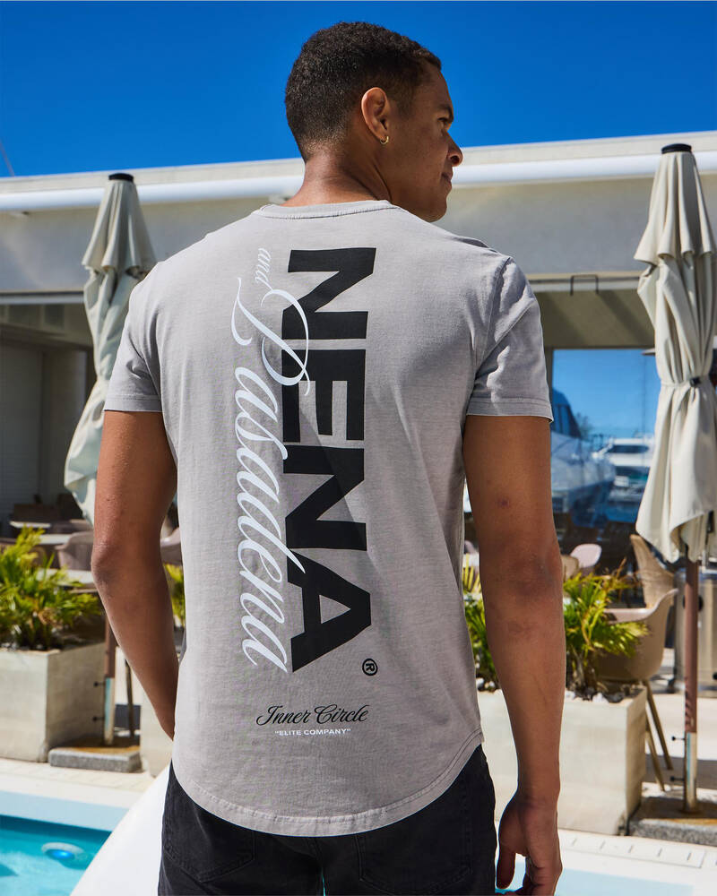 Nena & Pasadena Veered Dual Curved T-Shirt for Mens