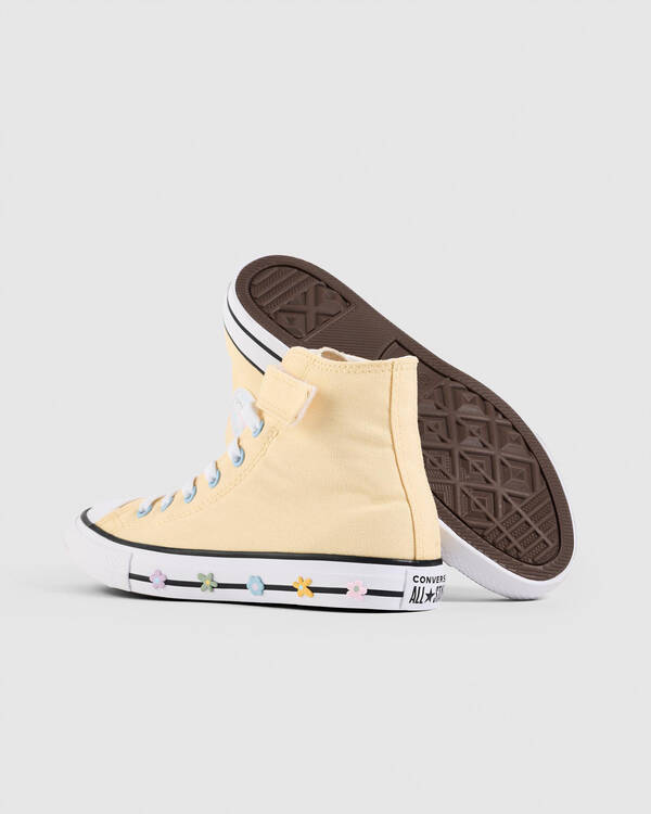 Converse Girls' Chuck Taylor All Star Easy On Bubble Flowers Shoes for Womens