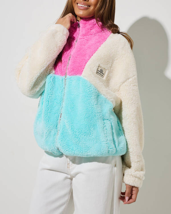 Rip Curl Block Party II Polar Fleece Zip Through for Womens
