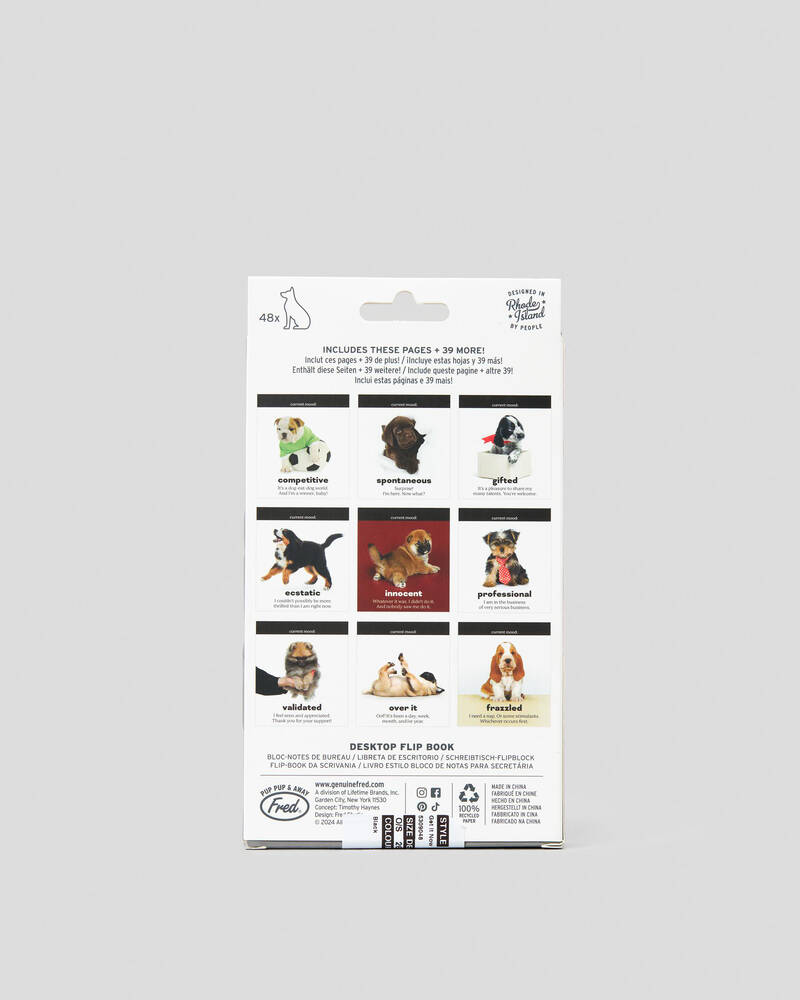 Get It Now Daily Doggo Desktop Flip Book for Unisex