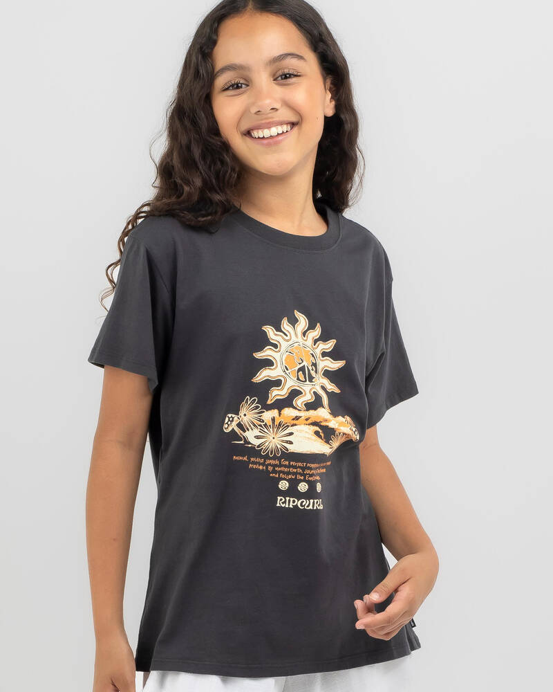 Rip Curl Girls' Earth Waves Art T-Shirt for Womens