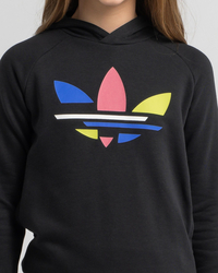 adidas Girls' Trefoil Print Hoodie for Womens image number null