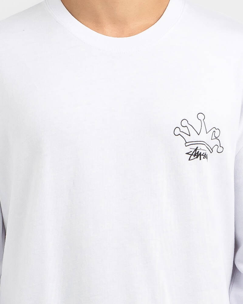 Stussy S Crown 50/50 LCB Long Sleeve T-Shirt for Mens